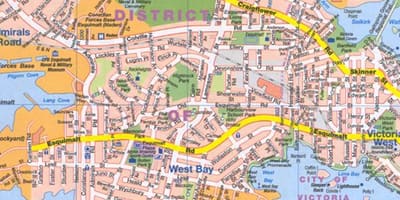 Mapa Quebec street 