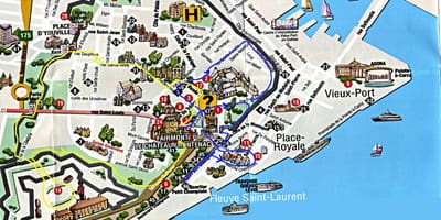 Mapa starego miasta z atrakcjami