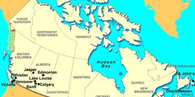 Mapa miasta Quebec na