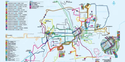 Quebec miejskich linii autobusowych mapie